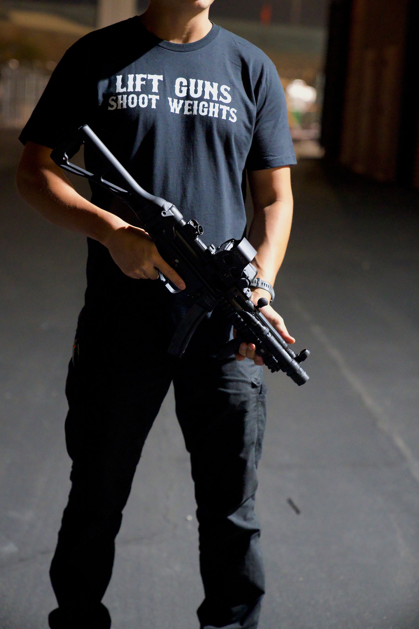 Lift Guns Shoot Weights T-Shirt