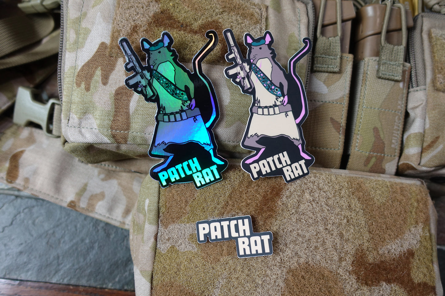 Holographic Patch Rat Slap