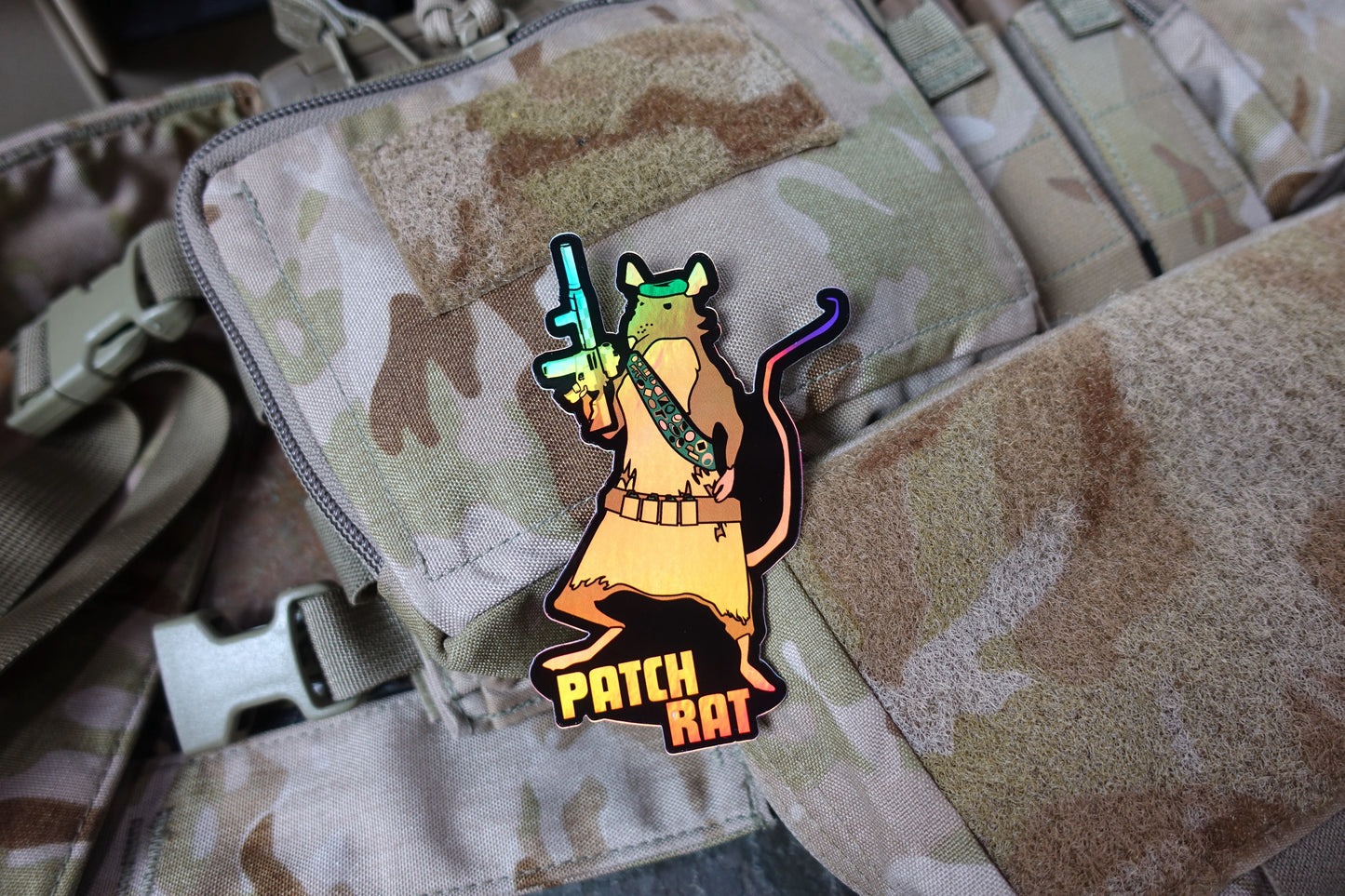 Holographic Patch Rat Slap